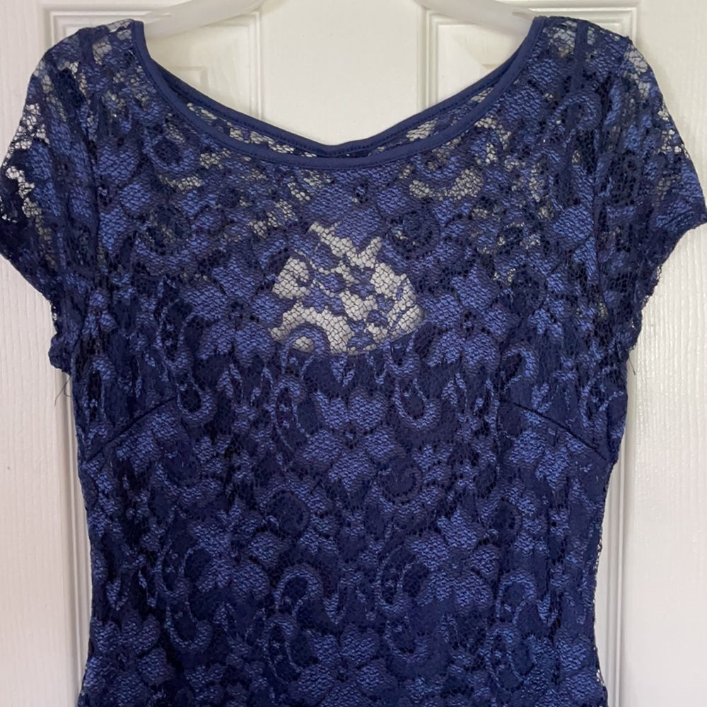 No Boundaries party dress, blue